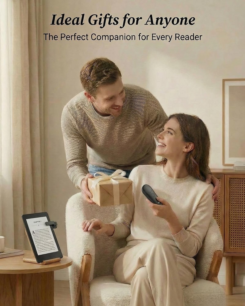 Remote Control Page Turner LCD Power Display Wireless Reading Clicker for Kindle
