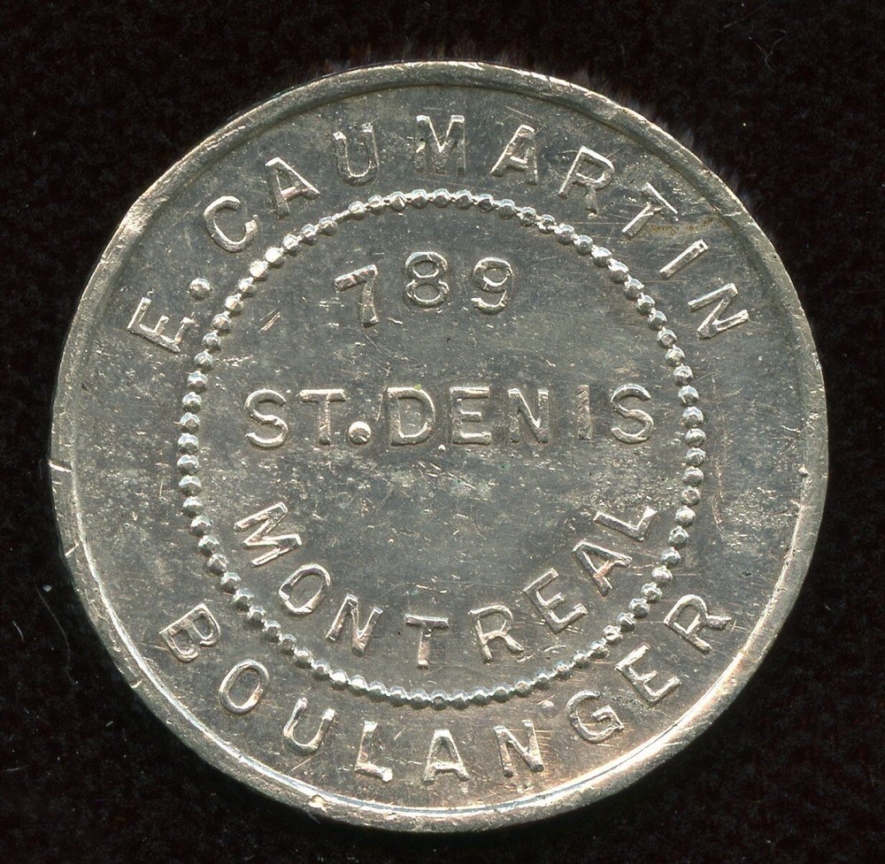 Breton 658, Caumartin, rare pattern in Pewter Quebec Token