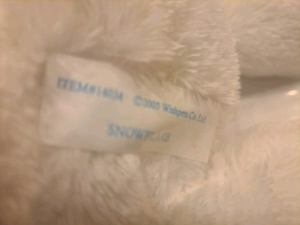 Wishpets 2005 SNOWFLAKE #14035 Plushed Stuffed Snowman 12"