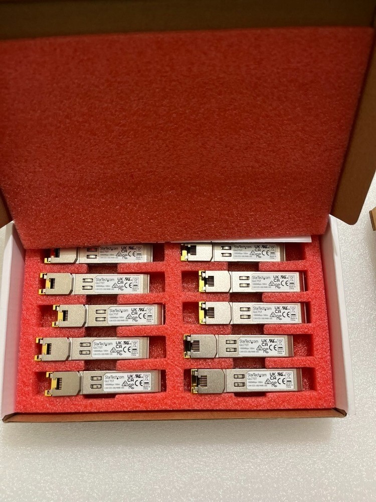 StarTech Gigabit Copper RJ45 SFP Transceiver - GLC-T Compatible 1 pc