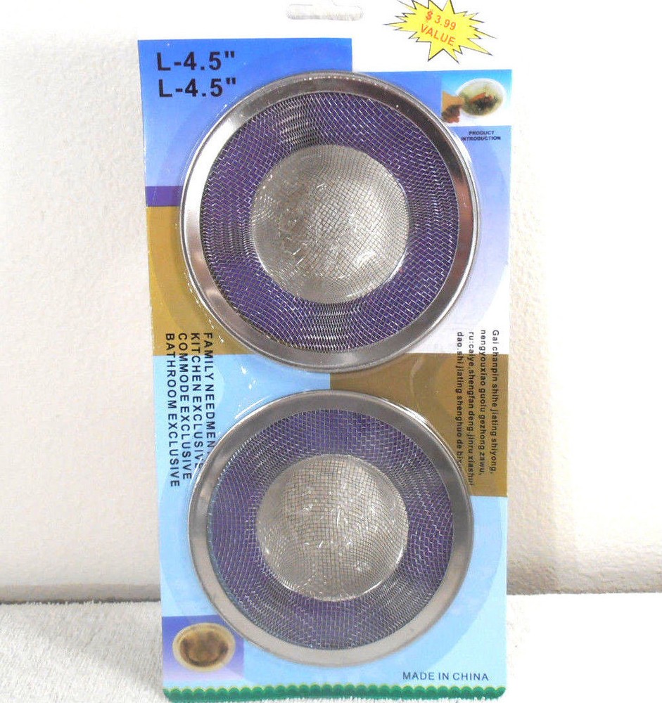 SINK SCREENS STRAINERS 1 PACK OF 2PC.  SCREEN