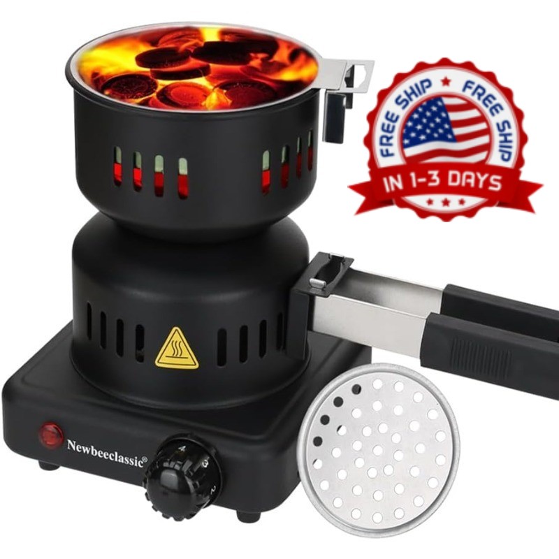 Electric Charcoal Starter Multipurpose Fast Heating for Hookah BBQ Kitchen
