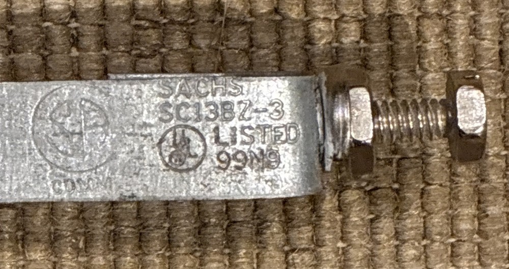 SACHS. SC13BZ-3 10 Inch Galvanized Strap,