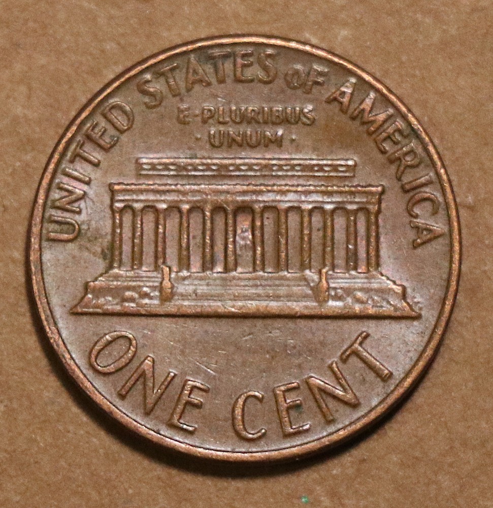 1970 D Lincoln Memorial cent