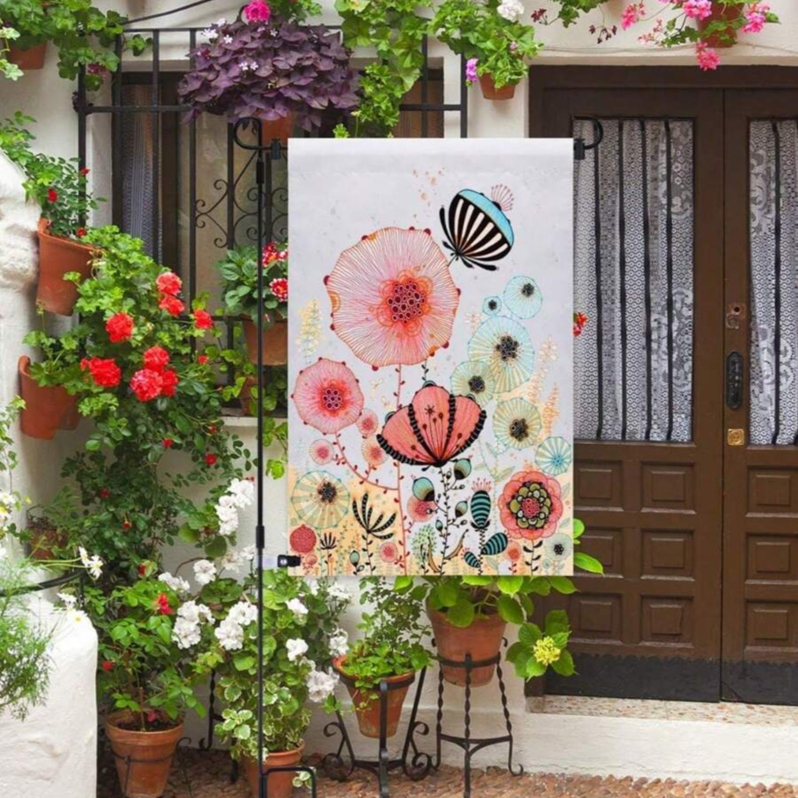 Garden Flag Clip Rubber Stopper Anti Wind Clip For Flag Pole Anley Accessories