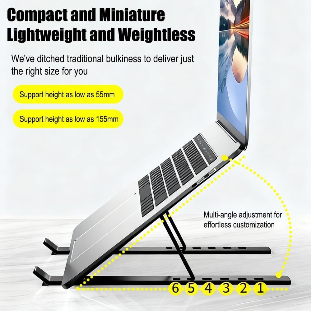 Portable Laptop Stand Adjustable Foldable Notebook Tablet Holder Computer Desk