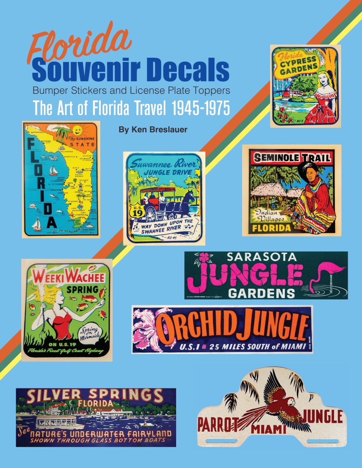 Vintage 1950s Miami Florida Monkey Jungle Souvenir Decal