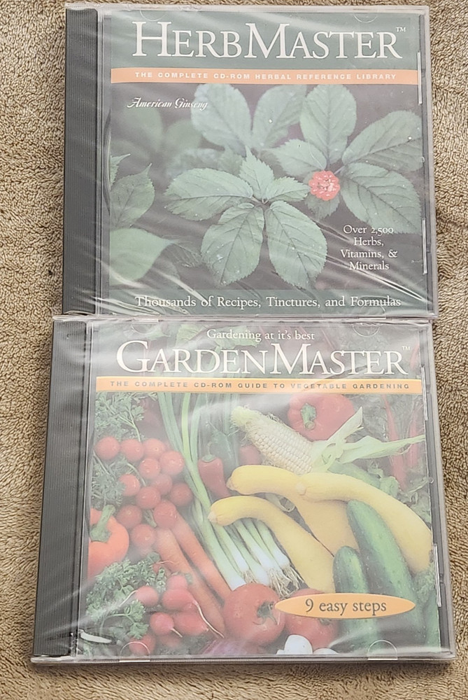 HERB MASTER & GARDEN MASTER Complete Herbal Reference Library (CD-ROM 2003)