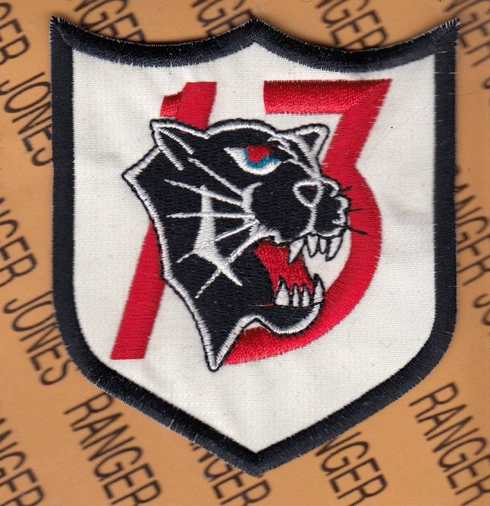 USAF Air Force 13th Fighter Squadron FS PANTHERS ~3.75" patch c/e