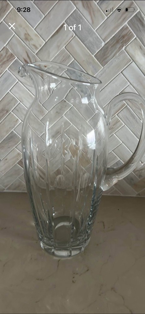 Large Crystal Pitcher