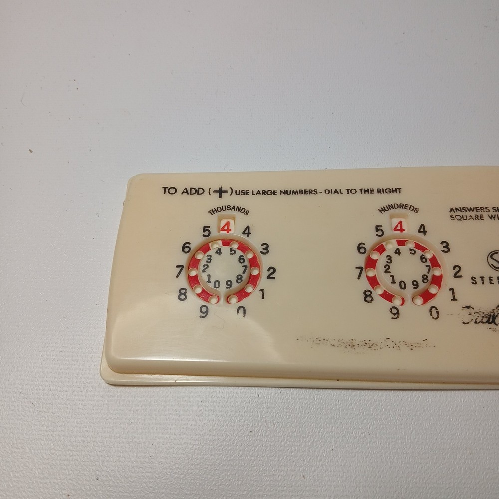 Vintage Sterling Dial-A-Matic Automatic Adding Machine, Original Pick, And Box!!