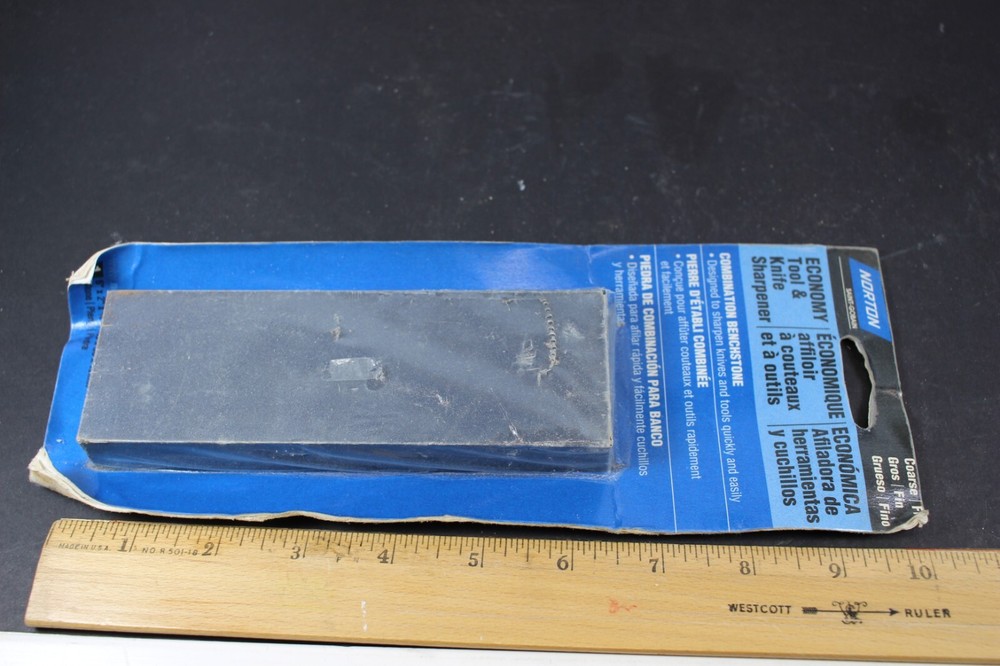 Norton Coarse/Fine Sharpening Stone NOS