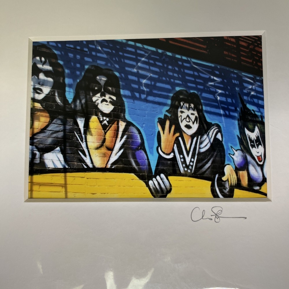 KISS Rock Band Art In Matting Unknown Artist