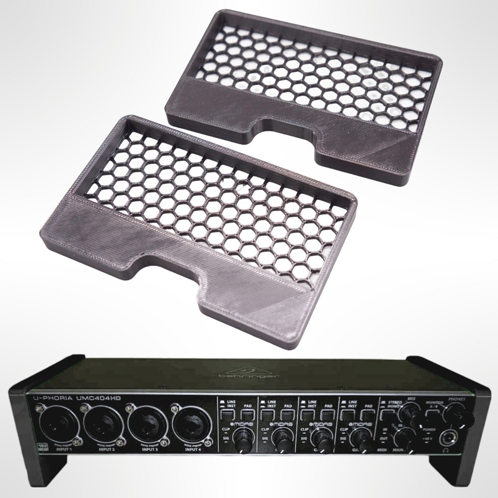 Elevated Raised Desk Stands for Behringer U-Phoria UMC404HD Audio Interface