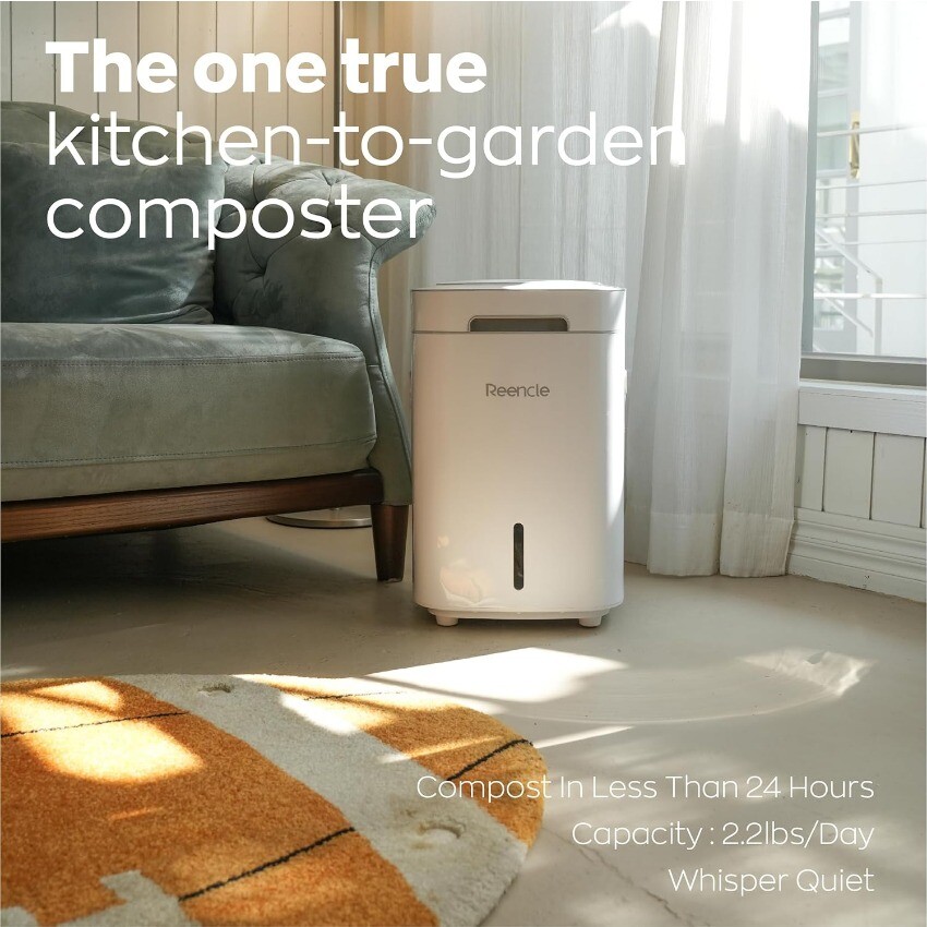 Prime Electric Composter - 14L Kitchen Composter (White)