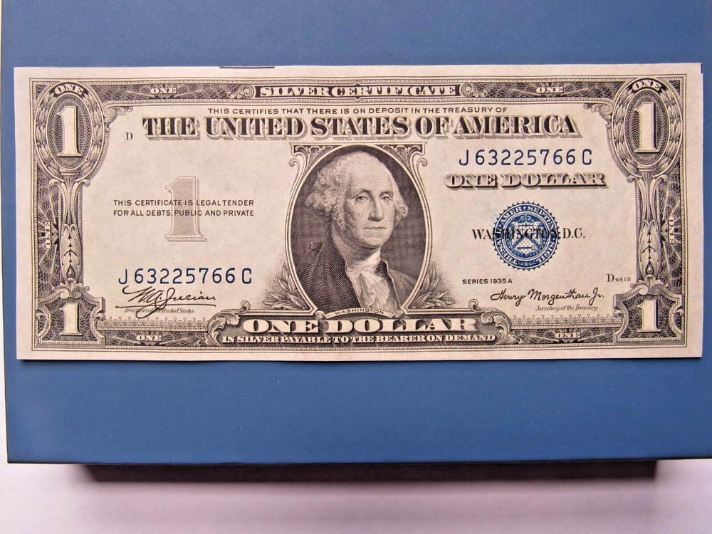 $1 1935 SILVER CERTIFICATE CHOICE UNC GEM BU NOTE