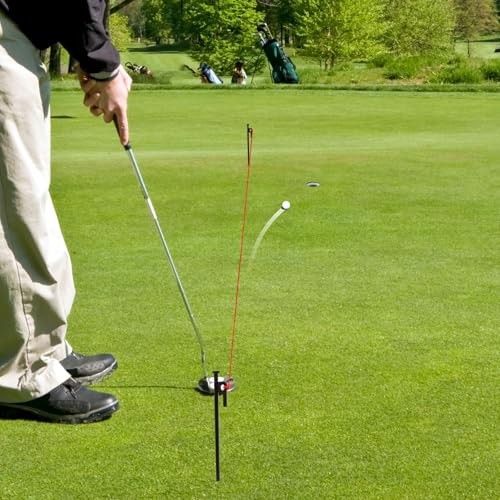 Golf Putting Training Aid, Putting String Line for Guide, Golf Putting Red