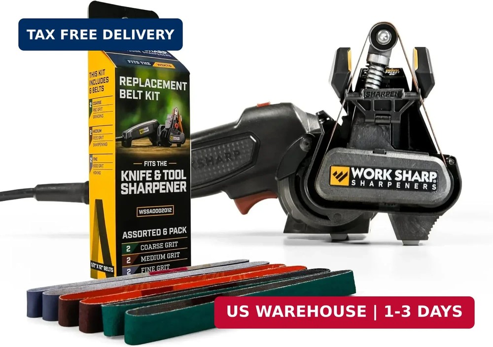 Work Sharp Knife & Tool Sharpener Mk.2 + Replacement Belt Kit