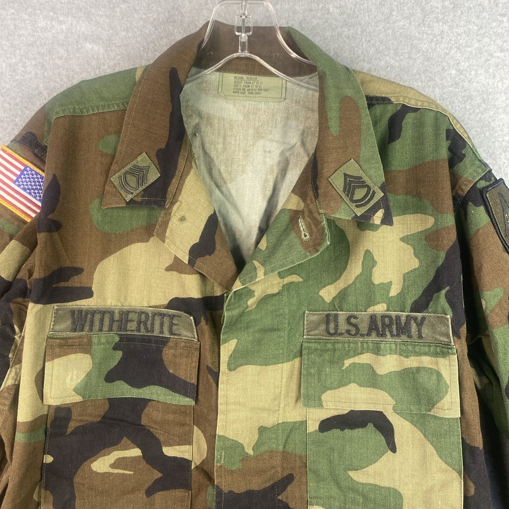 Us Army Jacket Medium-Regular Patch 91 Sergeant First Class (SFC) Witherite