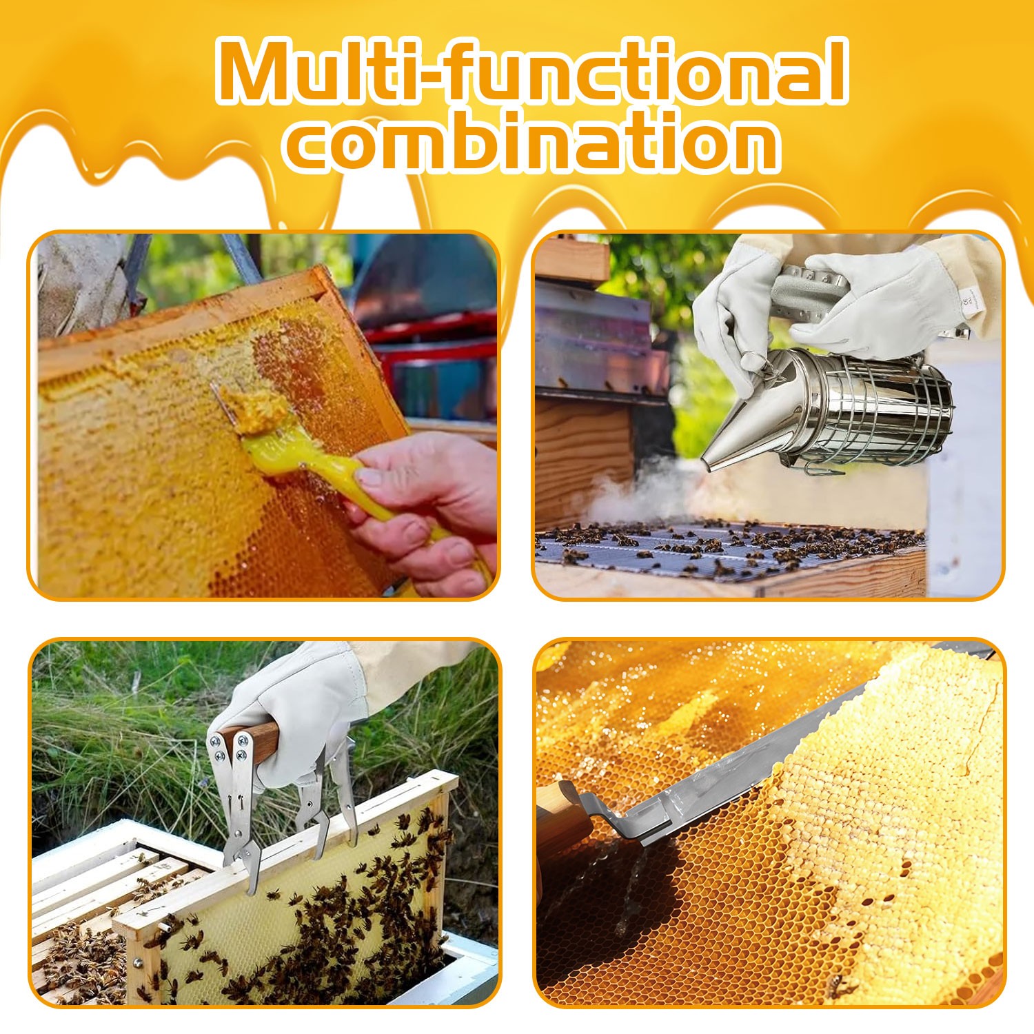 30 Pcs Beekeeping Supplies Tools Bee Suit Bee Keeping Starter Kit Bee Keeper