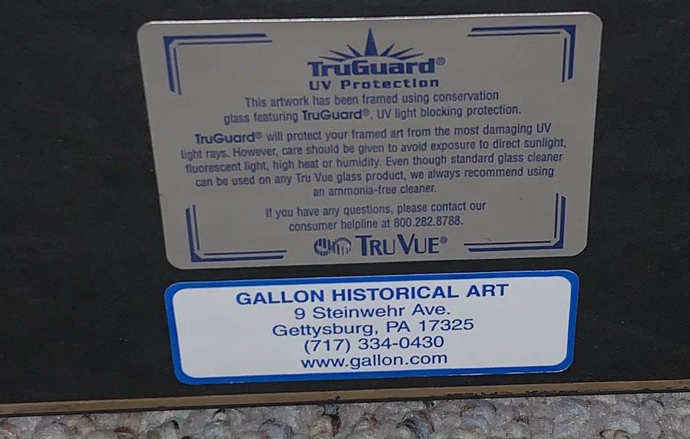 A…Sad Day To US… By Dale Gallon Signed And Numbered Professionally Framed