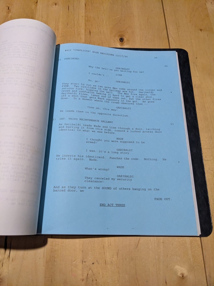Babylon 5 Original Production Script ~ Conflicts of Interest