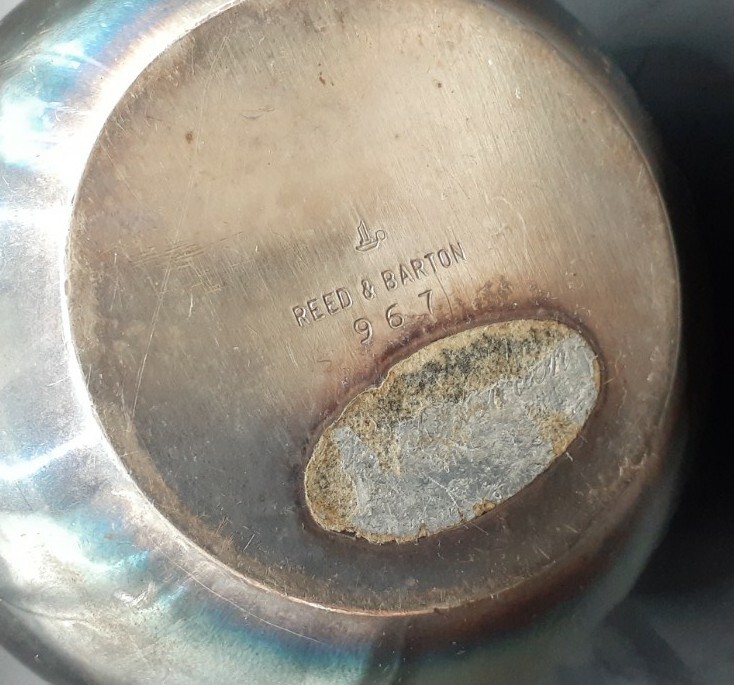 Vintage Reed & Barton 967 Silver Silverplate Creamer Small Pitcher