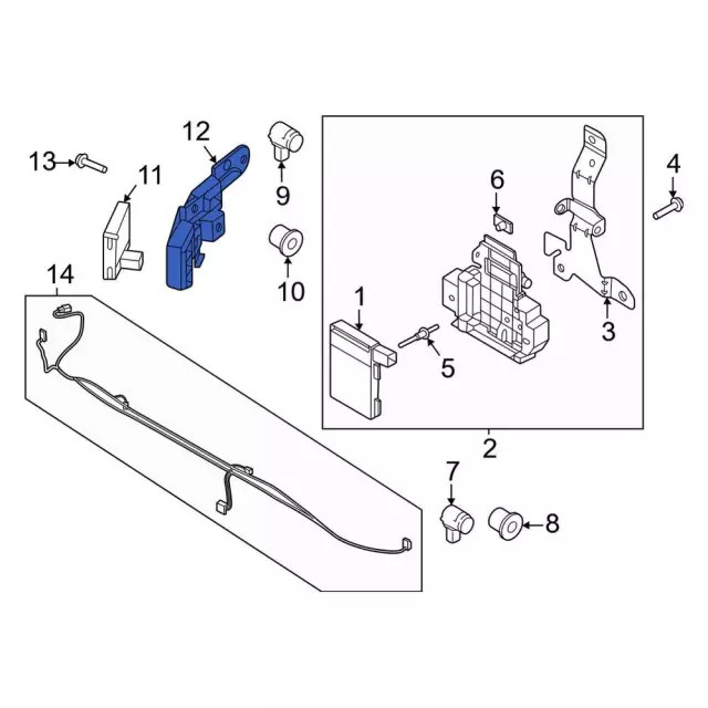 Genuine Ford Radar Sensor Bracket ML3Z-14D189-F