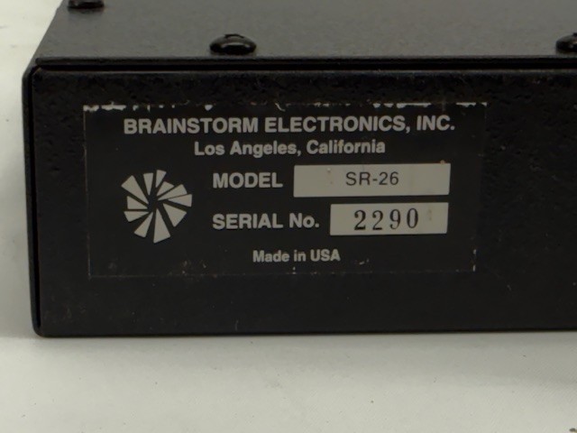 Brainstorm Electronics SR-26 Dual Time Code Distributor/Reshaper & Power Supply