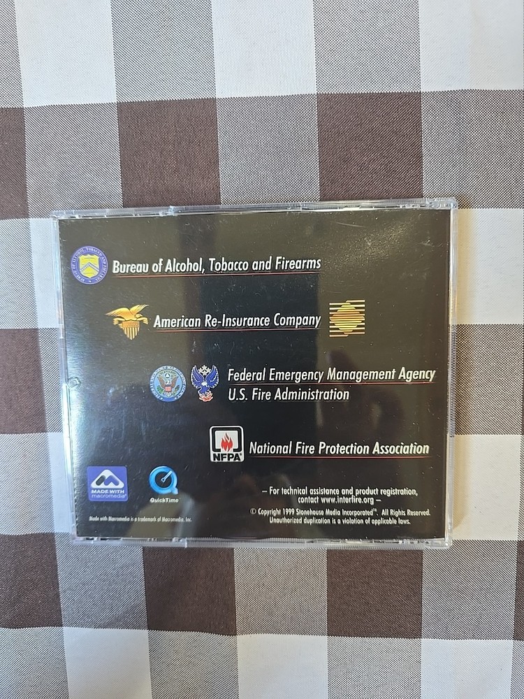 InterFire VR Interactive Virtual Reality Fire Investigation 2-Disc CD-ROM 1999