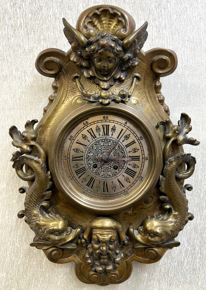 Rare Antique Gustav Becker Wall Clock *