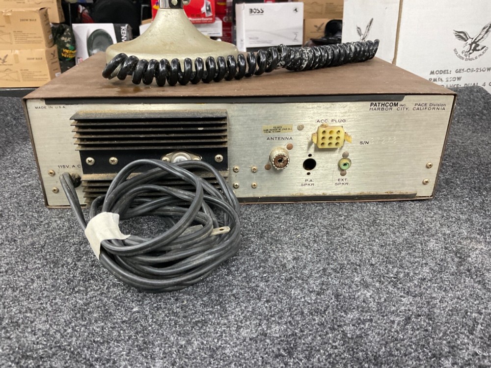 Pace CB 76 Home Base Unit Pathcom CB Radio Powers Up Untested