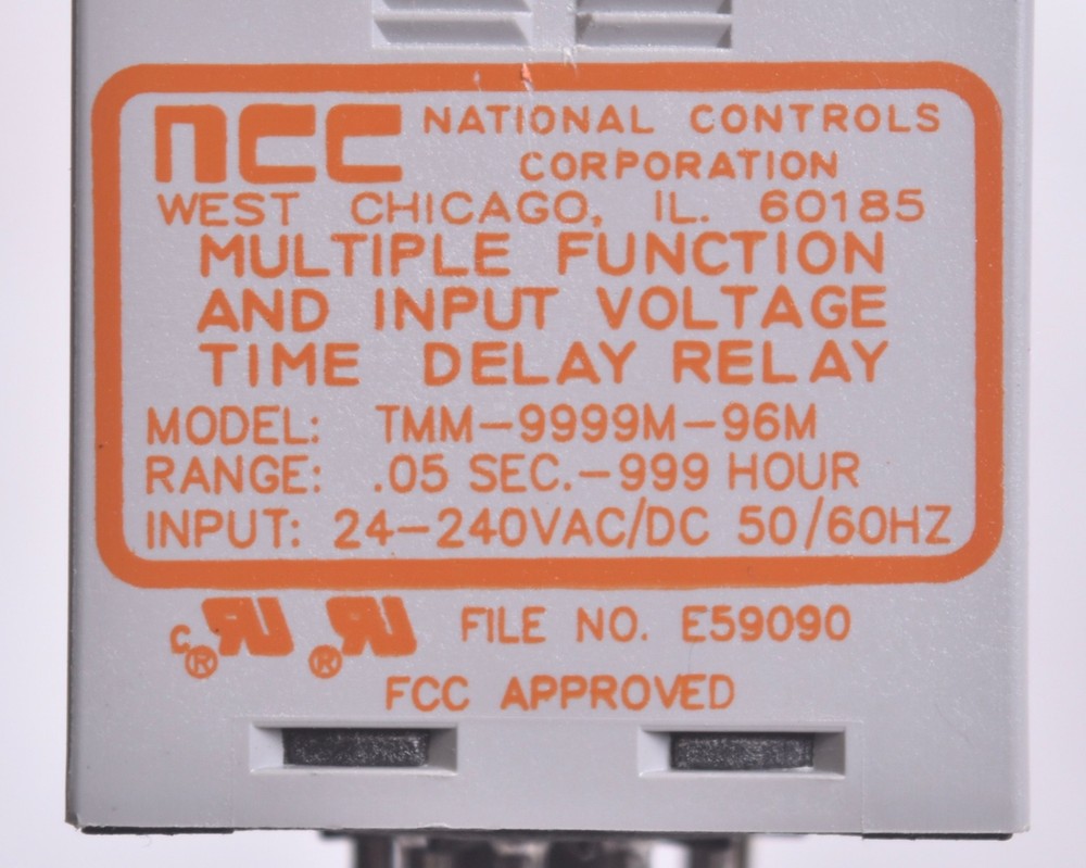 3 Count NCC Multiple Function & Input Voltage Time Delay Relays TMM-9999M-96M