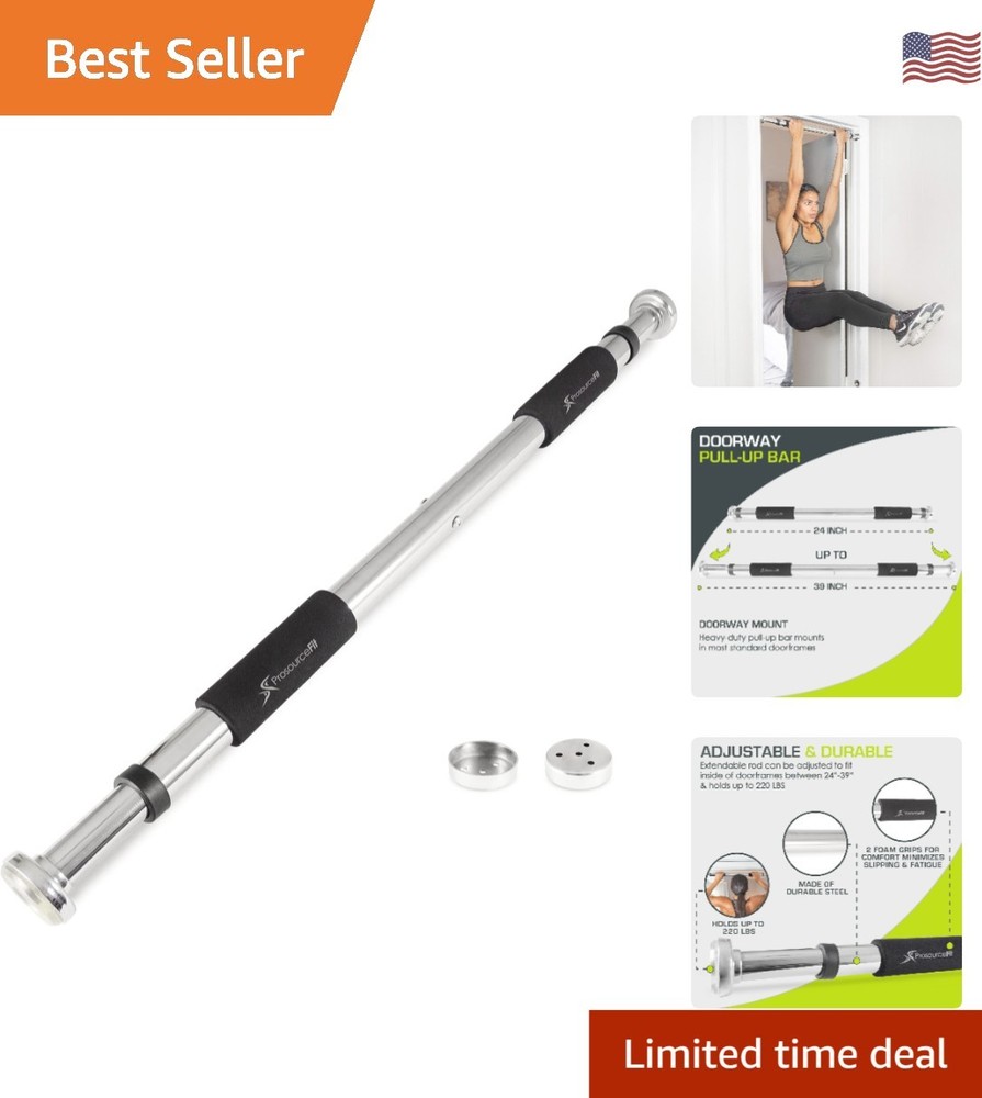 Prosourcefit Heavy Duty Pull Up Bar - Adjustable and Space-Saving Gym Equipment