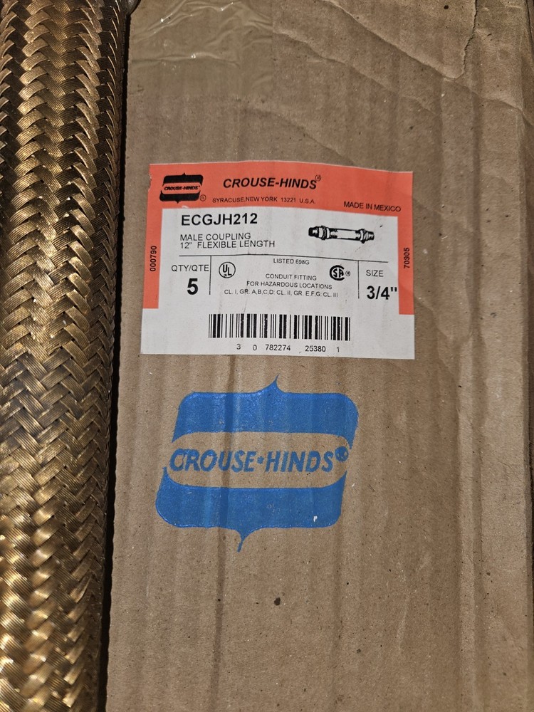 Crouse Hinds Explosion Proof Flex ECGJH212 3/4 x 12"