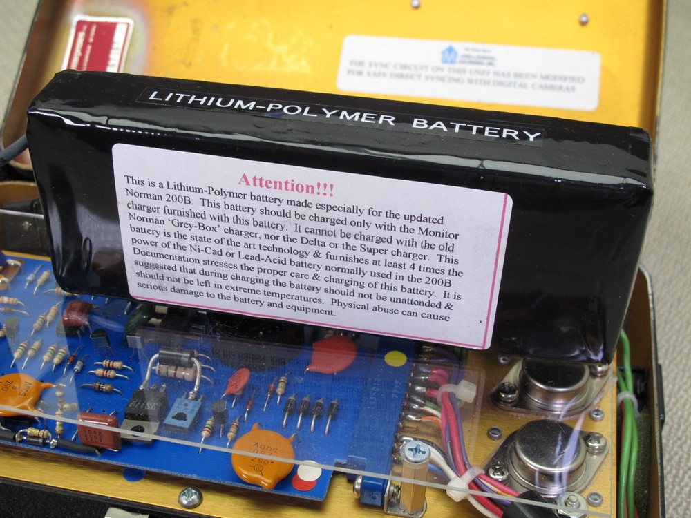 Norman 200B Battery Pack Converted - Modern Upgrade NICE!