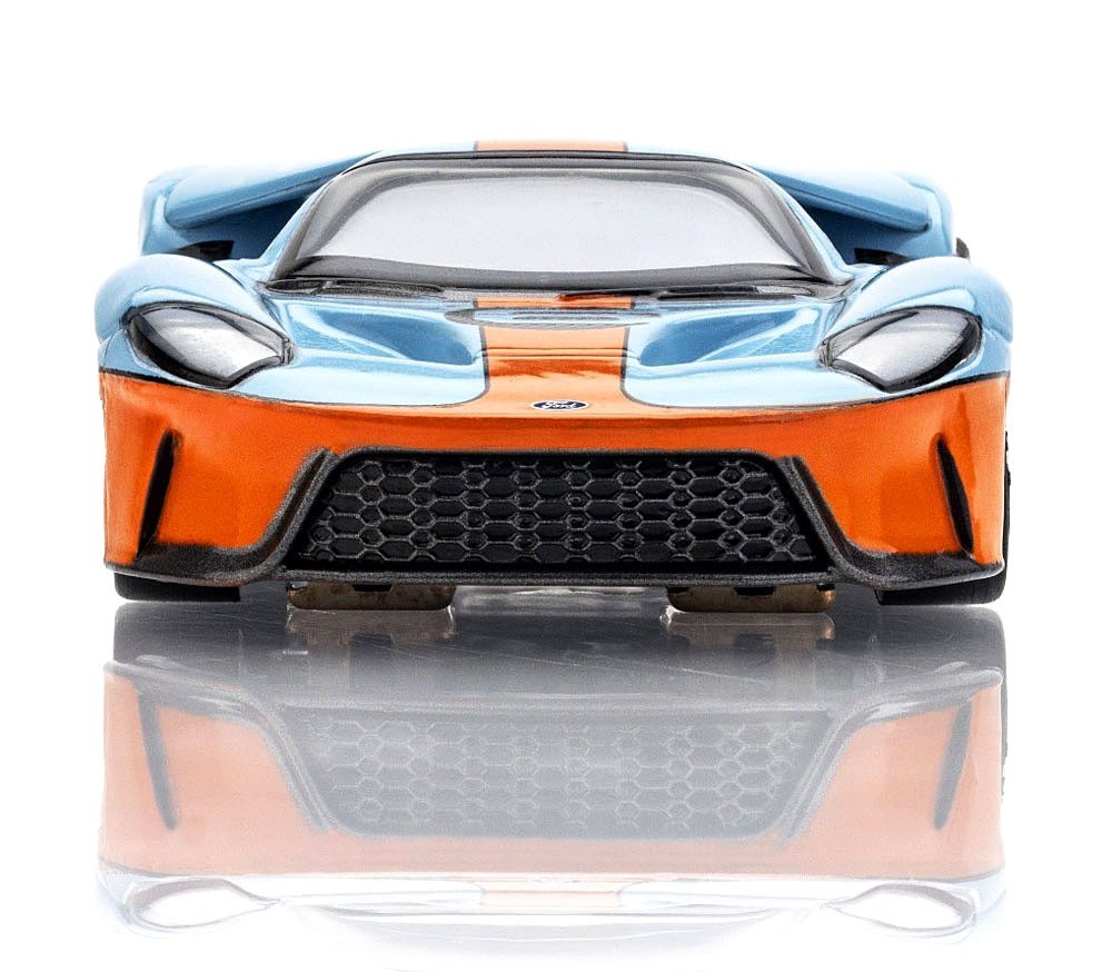 AFX Mega G+ Heritage Ford GT Gulf Paint Job #6 HO Slot Car 22052 - LOOKS GREAT