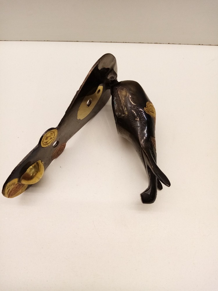 Brass Elephant Head Shape Door Knocker-damaged