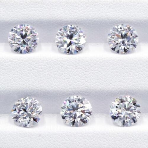 GRA Certified Loose Moissanite Round Stones D VVS1 All Sizes
