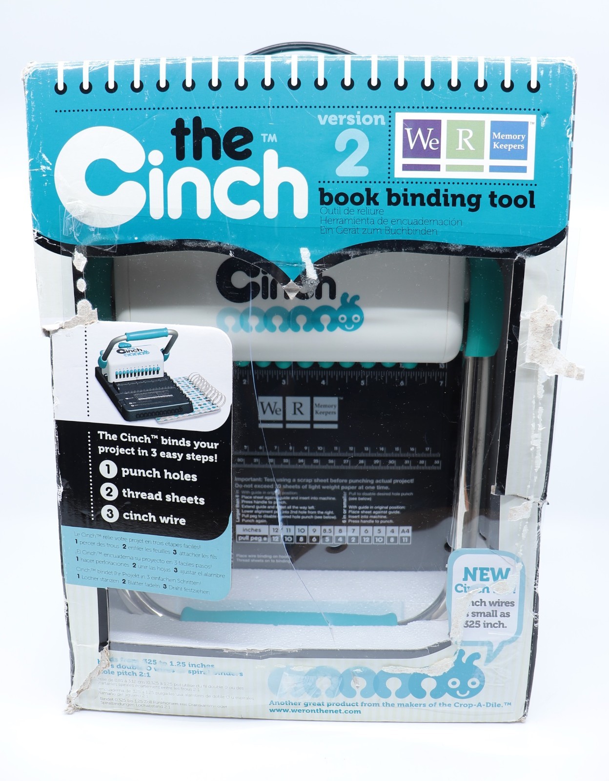The Cinch We R Memory Keepers Book Binding Machine Tool New *US TARIFF PAID