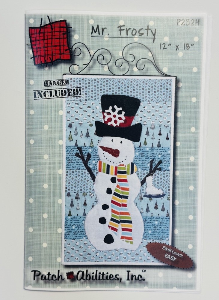 Patch Abilities Mr Frosty Pattern with Hanger P232H