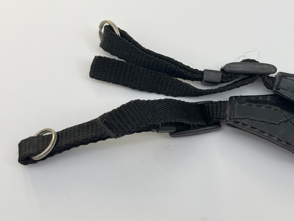 Leica Red & Black Leather Neck Strap