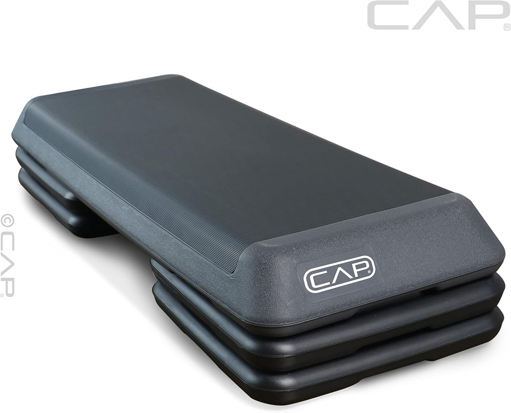 Adjustable Gray Aerobic Step Platform for Effective Home Workouts