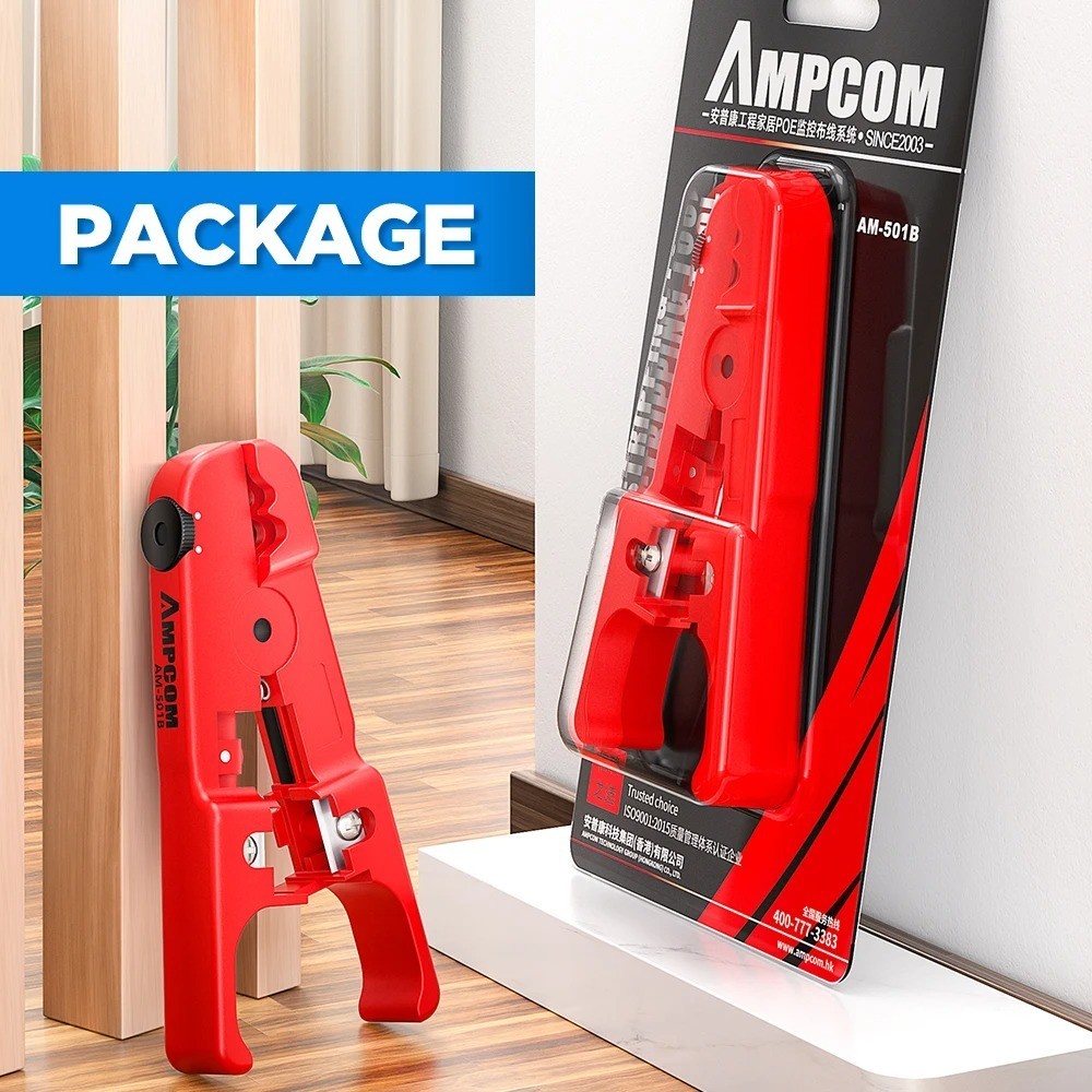Pro Ethernet Cable Stripper Tool CAT5/CAT6/CAT7 Adjustable Network Wire Cutter