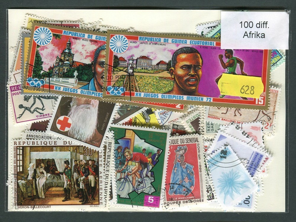 Africa 100 Stamps (628)