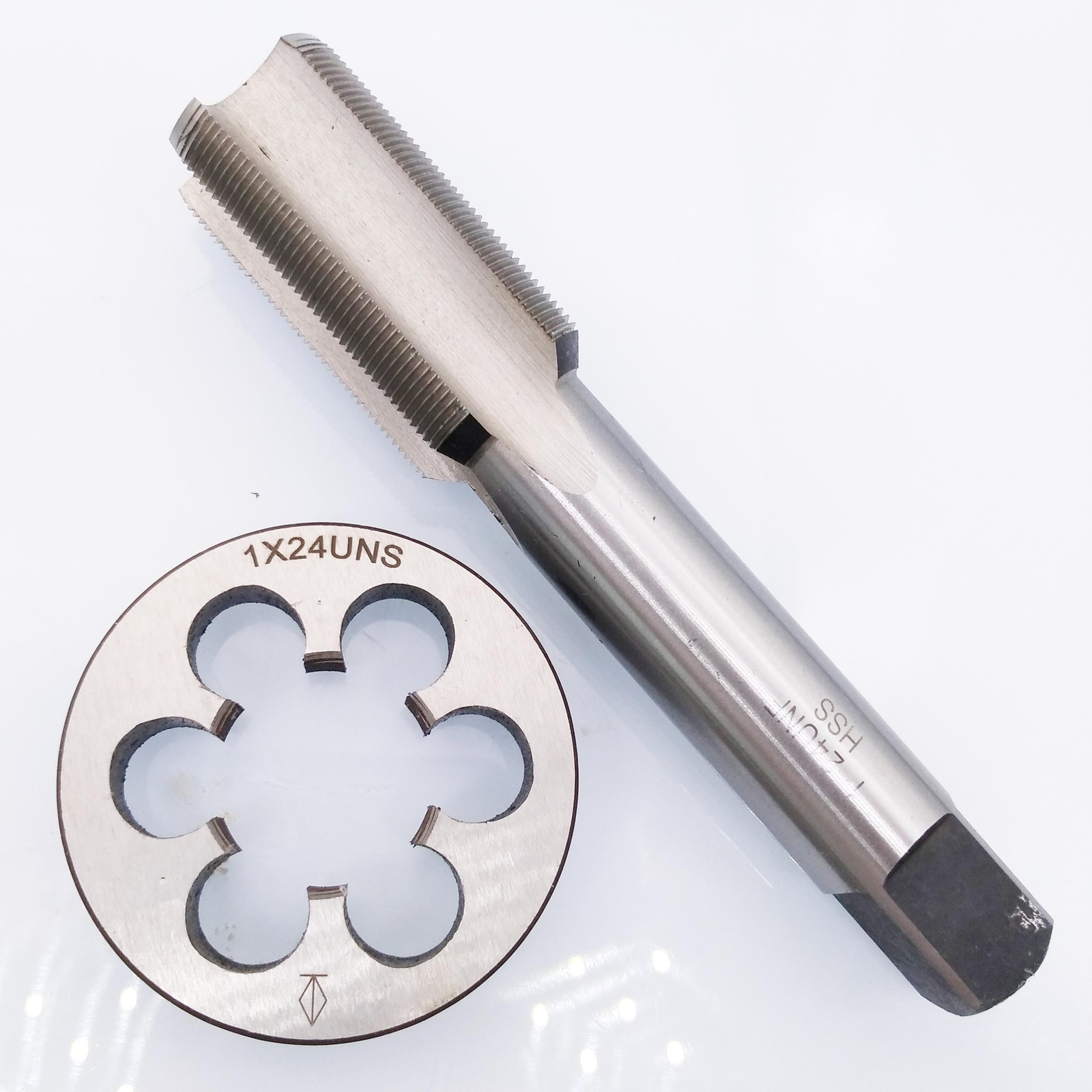 US Stock HSS 1"-24 UNF Tap & 1"-24 UNS Die Right Hand