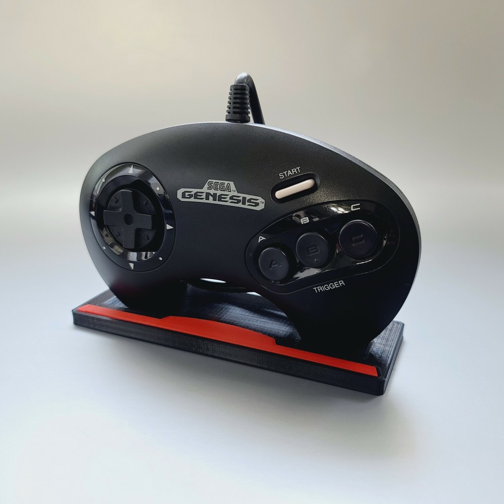 Display Stand for Sega Genesis Mega Drive 3 / 6 Button Controller / 3D Printed