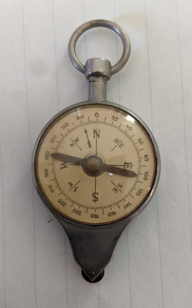 Antique Germany Opisometer & Compass