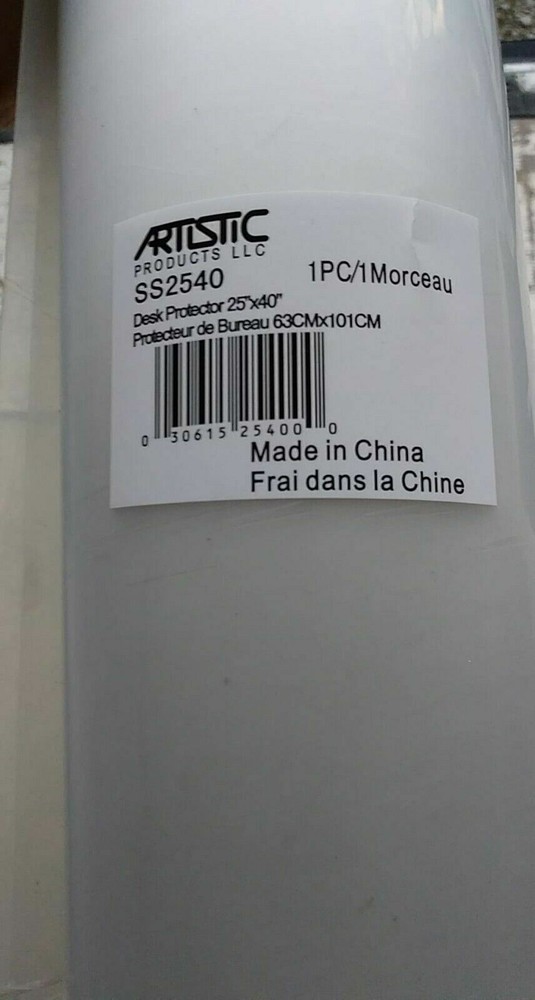 (2 Pack) Artistic Products Second Sight Clear Plastic Desk Protector, 40" x 25"