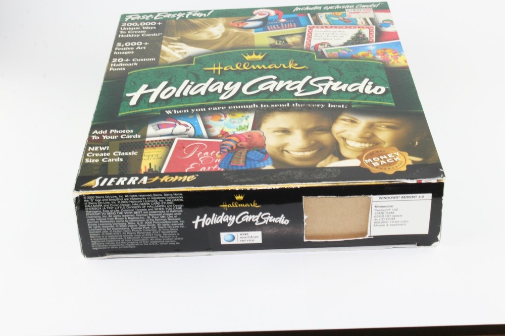 Hallmark Holiday Card Studio Software Windows 98 Craft Print Cards